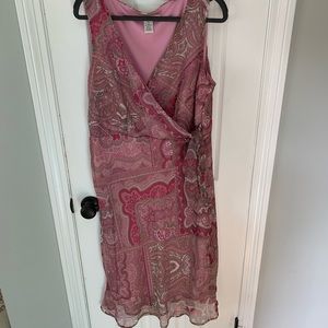 Pretty patterned pink dress